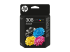 6L6S6UE - HP 308 - Pack de 2 - noir, jaune, cyan, magenta - De face
